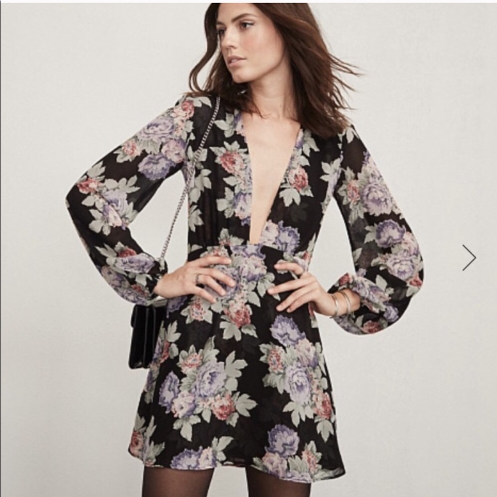 Reformation Goya Mini Dress - Floral